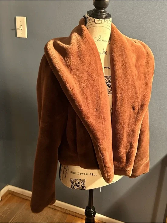 Blank NYC Women's Espresso Faux Fur Martini Jacket - Picture 6 of 13